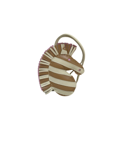 Alternative view of Hermes Gee Gee Savannah Zebra Charm Biscuit/ Craie Milo/ Mauve Slyvester